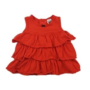 Carter's Ruffle Tee in Orange, Size Baby 3 Months